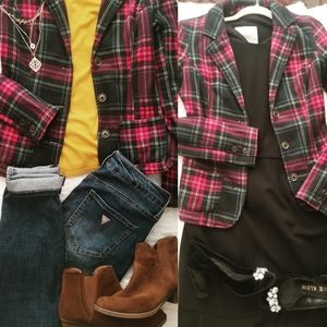 Plaid Blazer